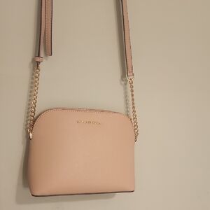 Michael Kors Blush Crossbody Bag with Gold Chain
